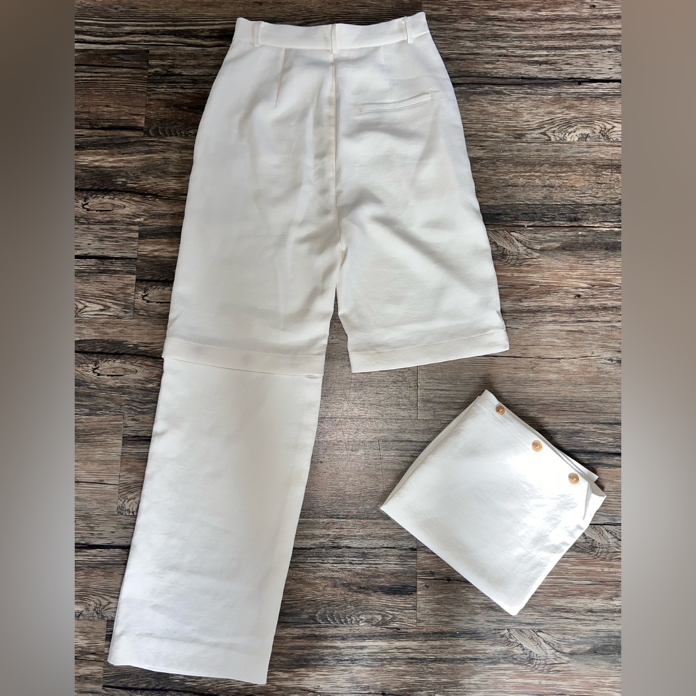 Blossom Beige Convertible Trousers Detachable
